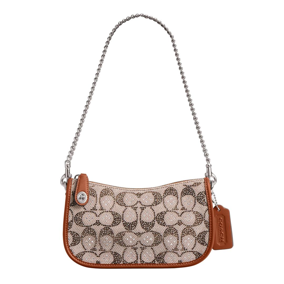 COACH Swinger 20, Crystal Signature Jacquard