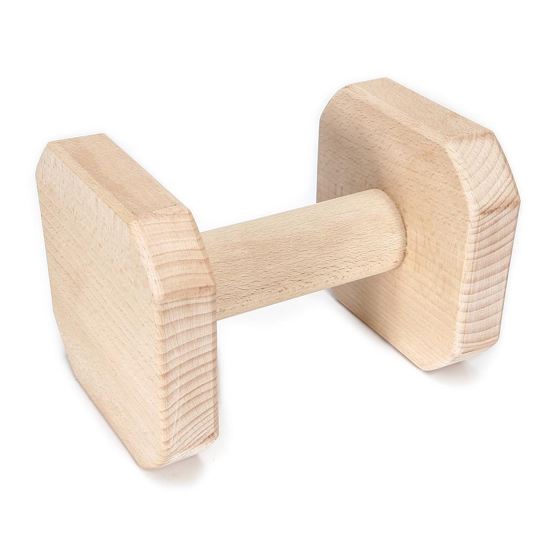 Julius-K9 26465 Hard Wood Dumbbell - Tetragonal, 650 g