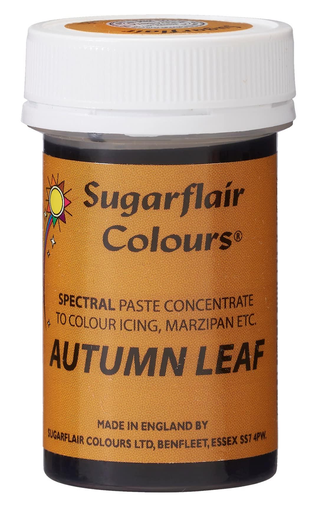 Sugarflair Spectral Autumn Leaf Food Colouring Paste, Highly Concentrated for Use with Sugar Pastes, Buttercream, Royal Icing or Cake Mix, Vibrant Colour Dye - 25g