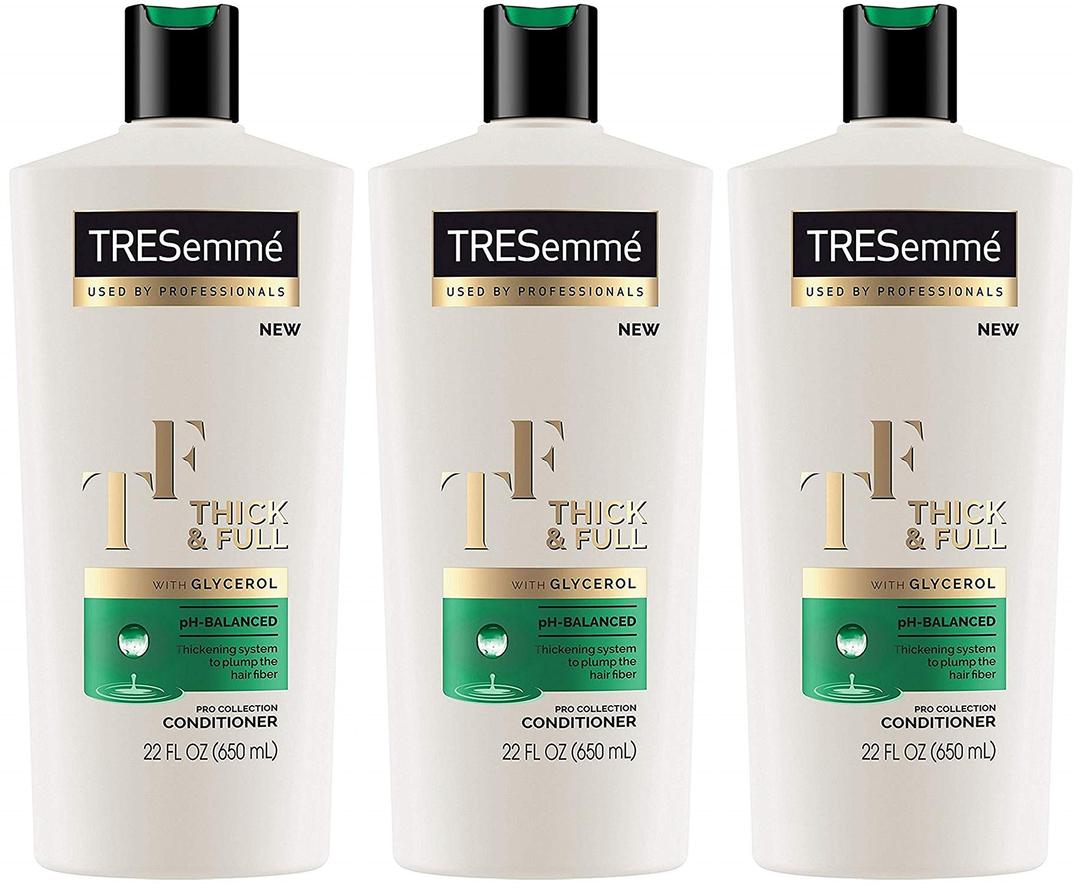 Tresemme Pro Collection Conditioner - Thick & Full - With Glycerol - 22 Fl Oz (Pack of 3)