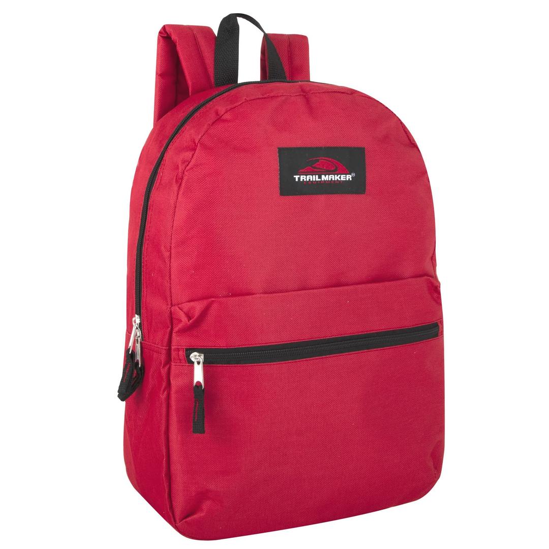 Trail maker Classic 17 Inch Backpack with Adjustable Padded Shoulder Straps