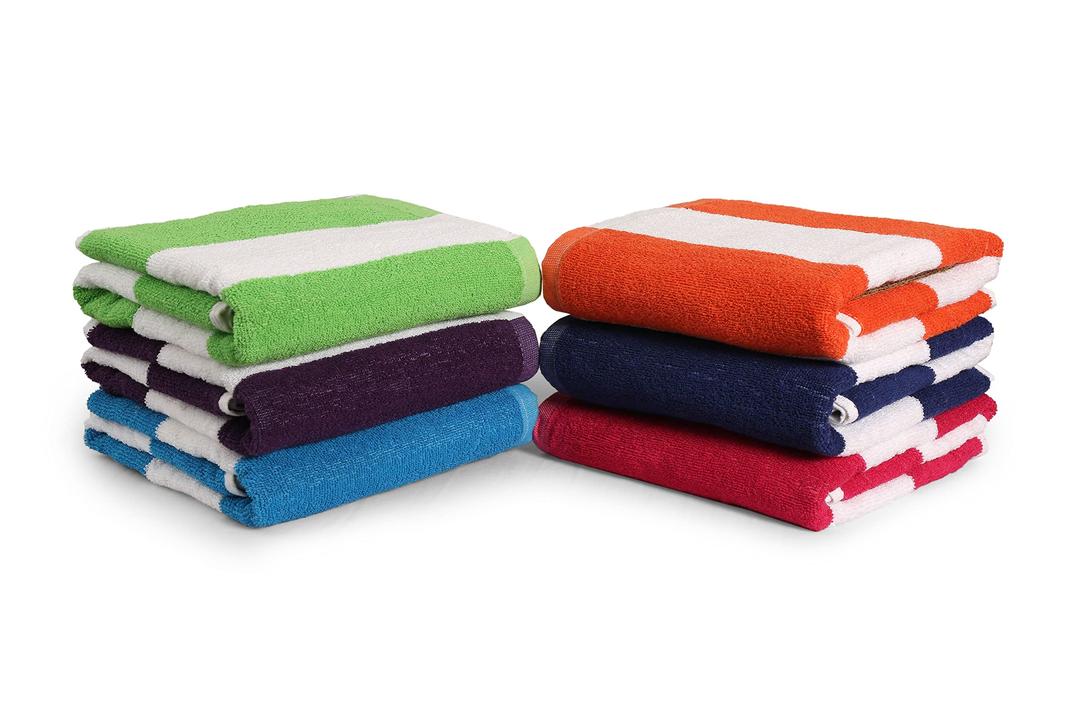 BolBom*S 100% Cotton Luxury Bath Towel Set - Soft & Absorbent Quick-Dry Towels for Bathroom, Spa, Beach or Gym - 30"x60" Large Size - Pack of 6 - Plush & Durable Towels - Machine Washable