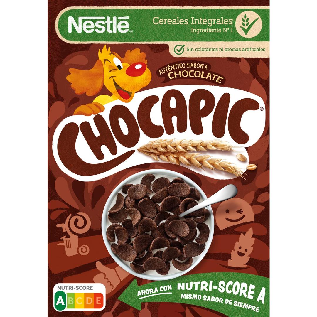 ChocapicCereals Breakfast 375 g Chocolate wheat and corn cereals toasted with chocolate (Valentinas Market)