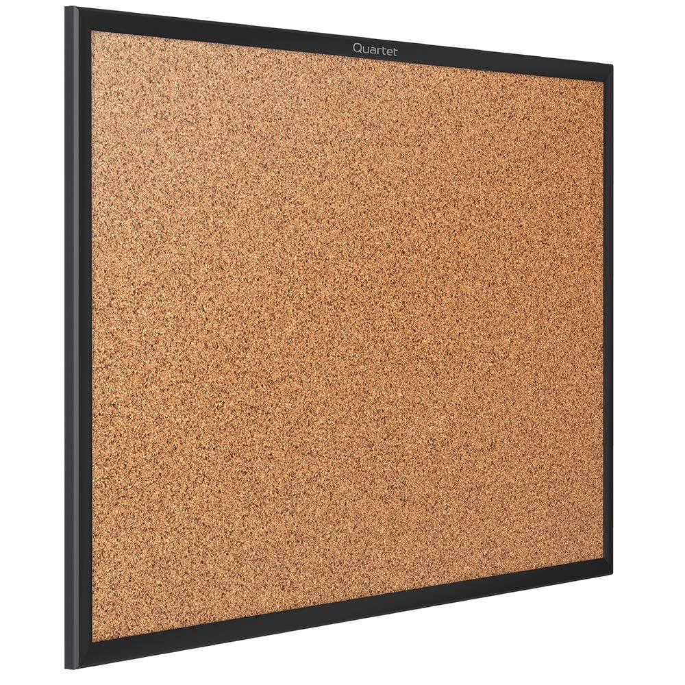 Quartet Cork Bulletin Board, 5 x 3 Feet, Corkboard, Black Frame (2305B)