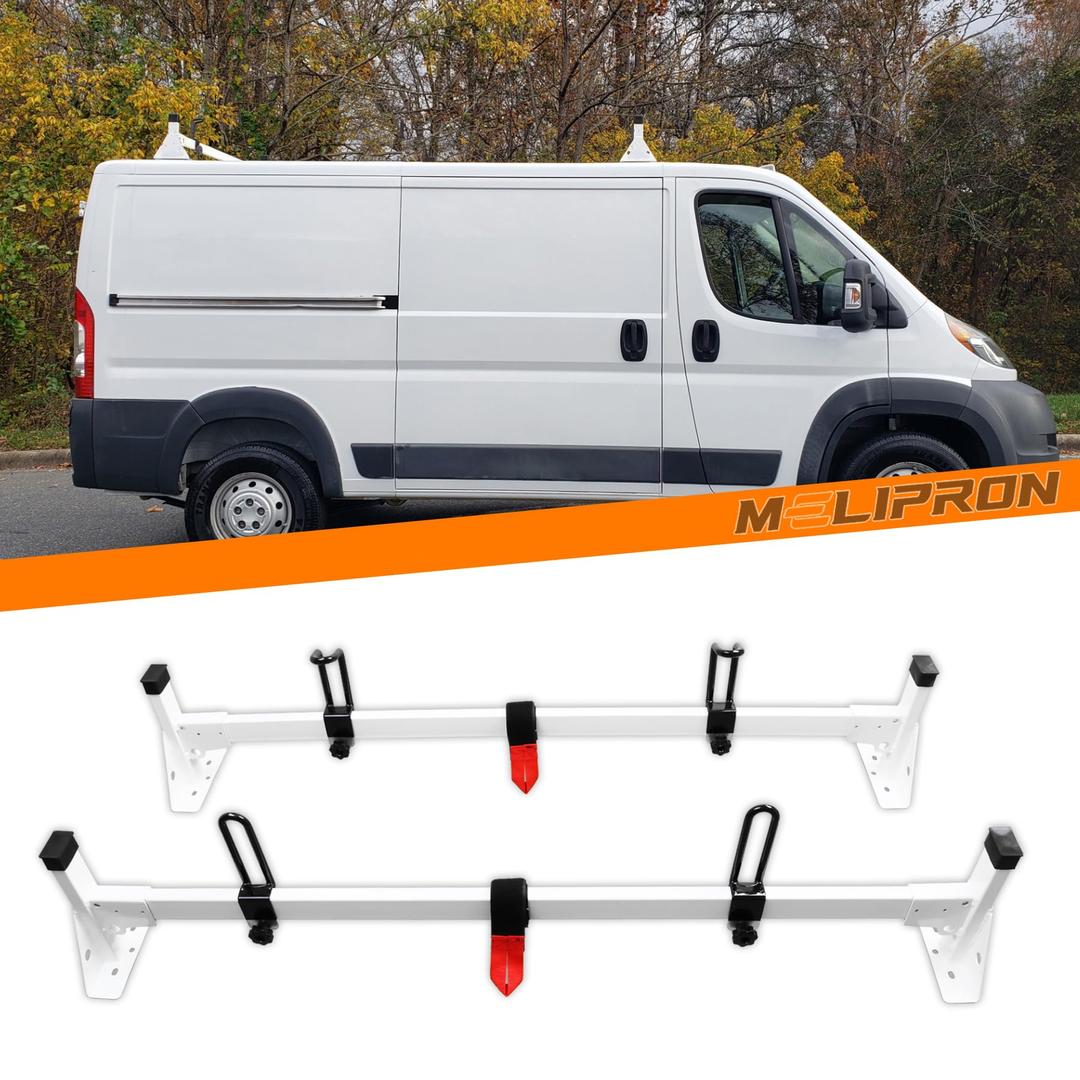 Ladder Rack Fit for Ford Transit 150 250 350 Cargo Van Roof Rack 2 Crossbars 54" (2015-2023)