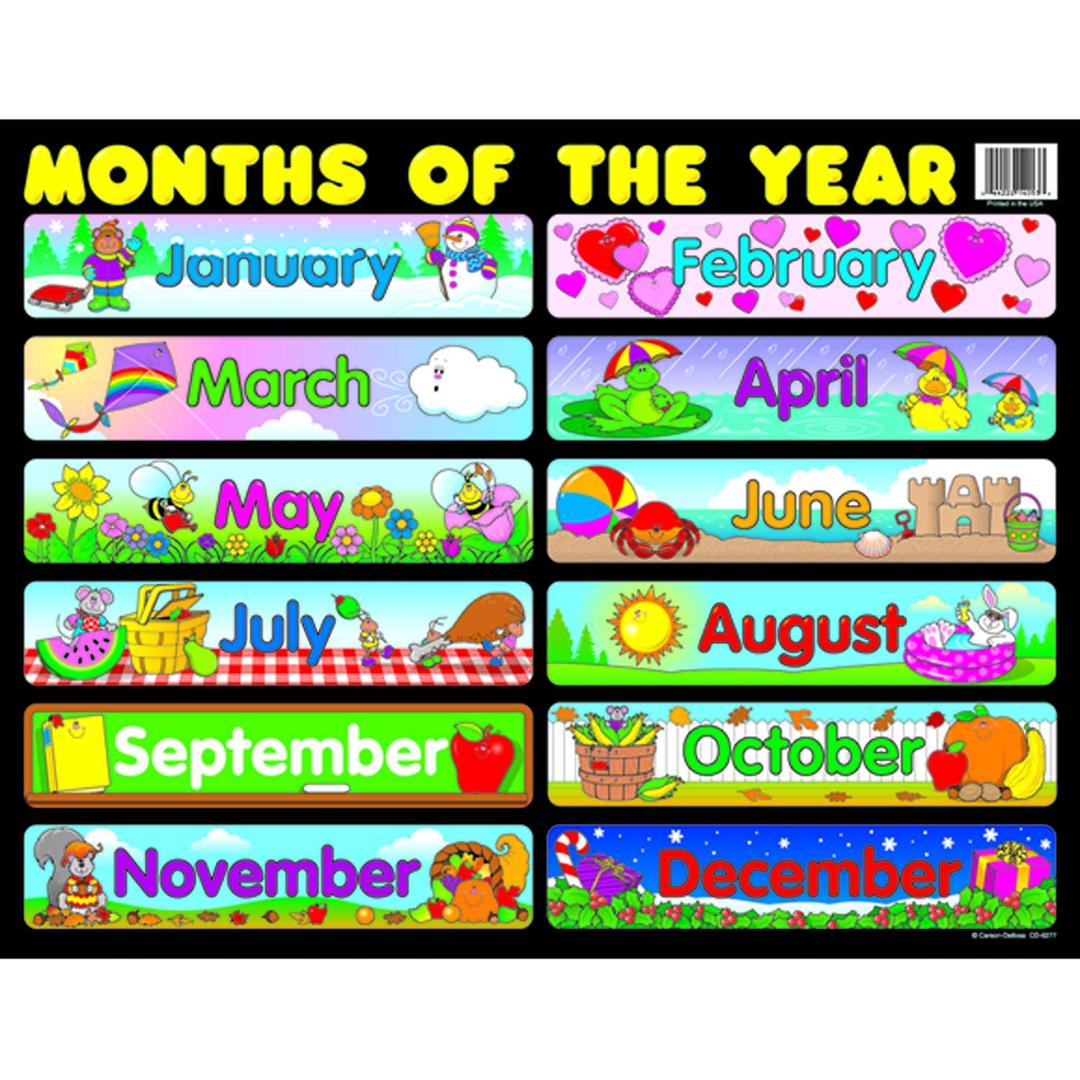 Carson Dellosa Months of The Year Chart (6277)