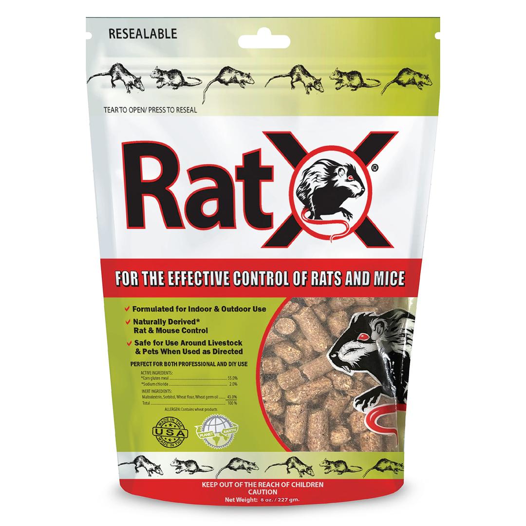 EcoClear Products 620100-6D RatX All-Natural All Species Rat Mouse, 8 oz. Bag