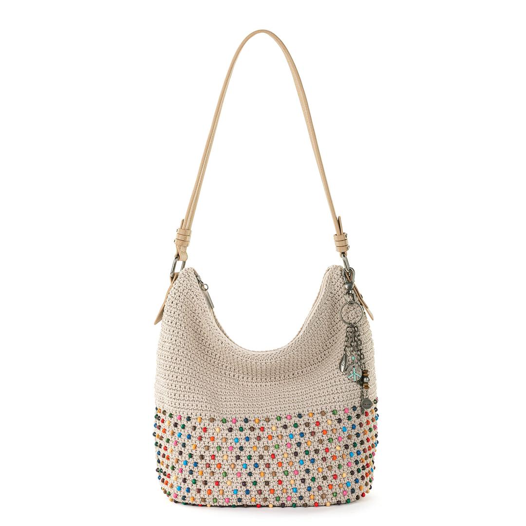 The SakSequoia Hobo Bag - Hand Crochet Large Women's Purse for Everyday & Travel - Durable Handbag & Tote With Zipper Pocket