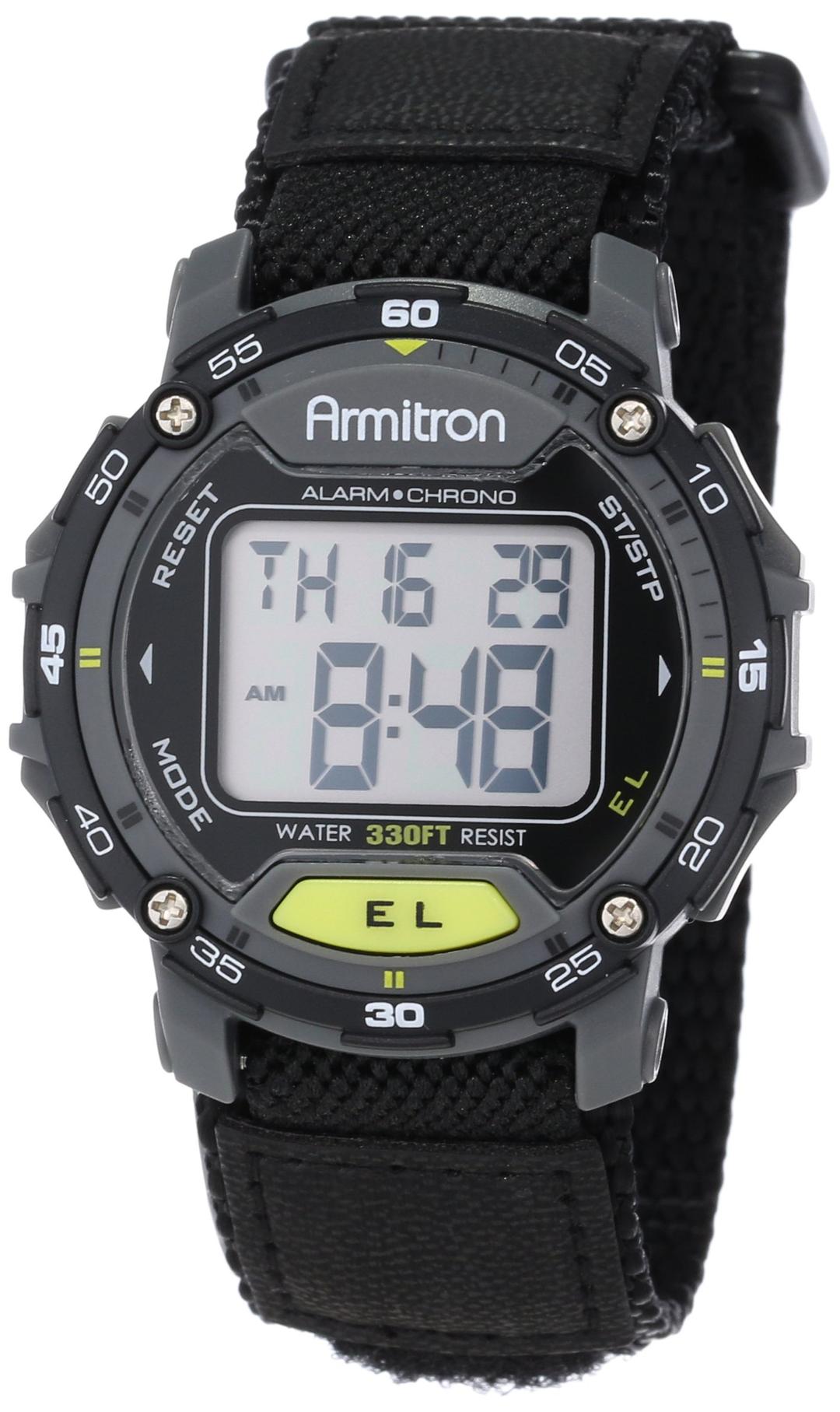 Armitron Sport Unisex Digital Chronograph Nylon Strap Watch