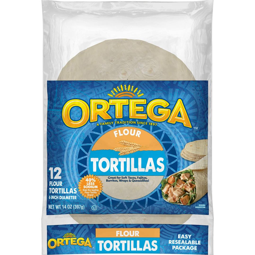 OrtegaFlour Tortillas, 12 Tortillas