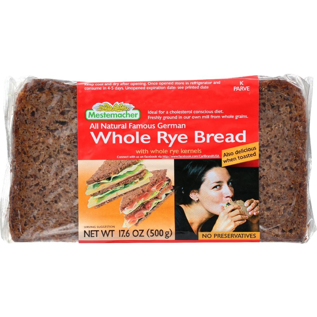 Mestemacher Bread Bread - Rye - Whole - 17.6 oz - (Pack of 3)