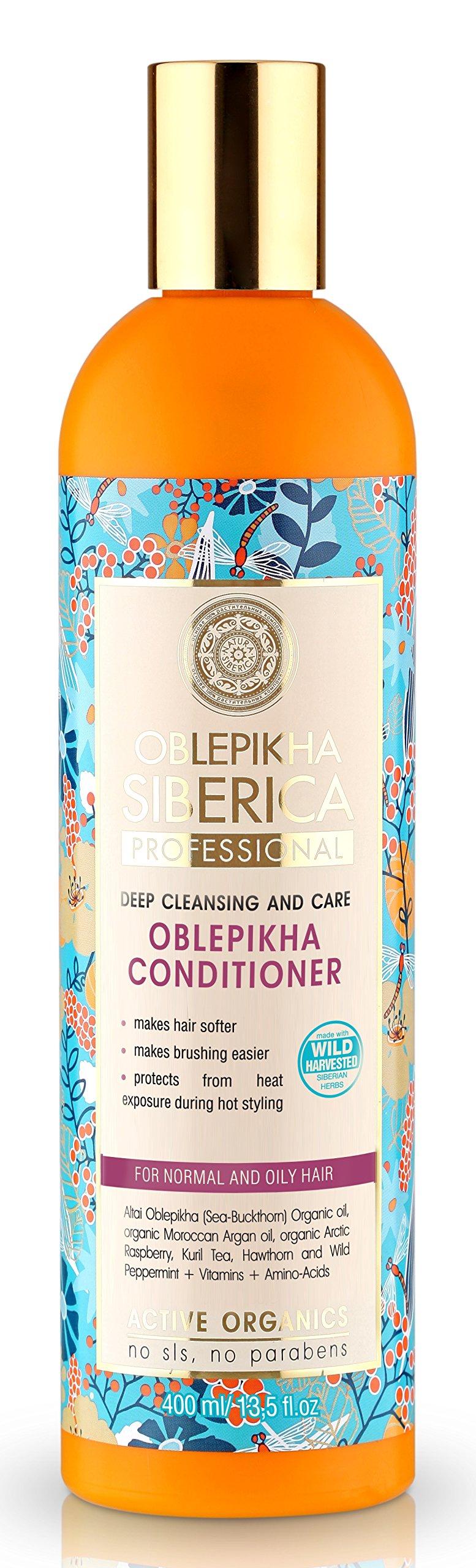 Natura SibericaOblepikha Deep Cleansing And Care Conditioner For Normal And Oily Hair With Organic Oblepikha Hydrolate,400ml