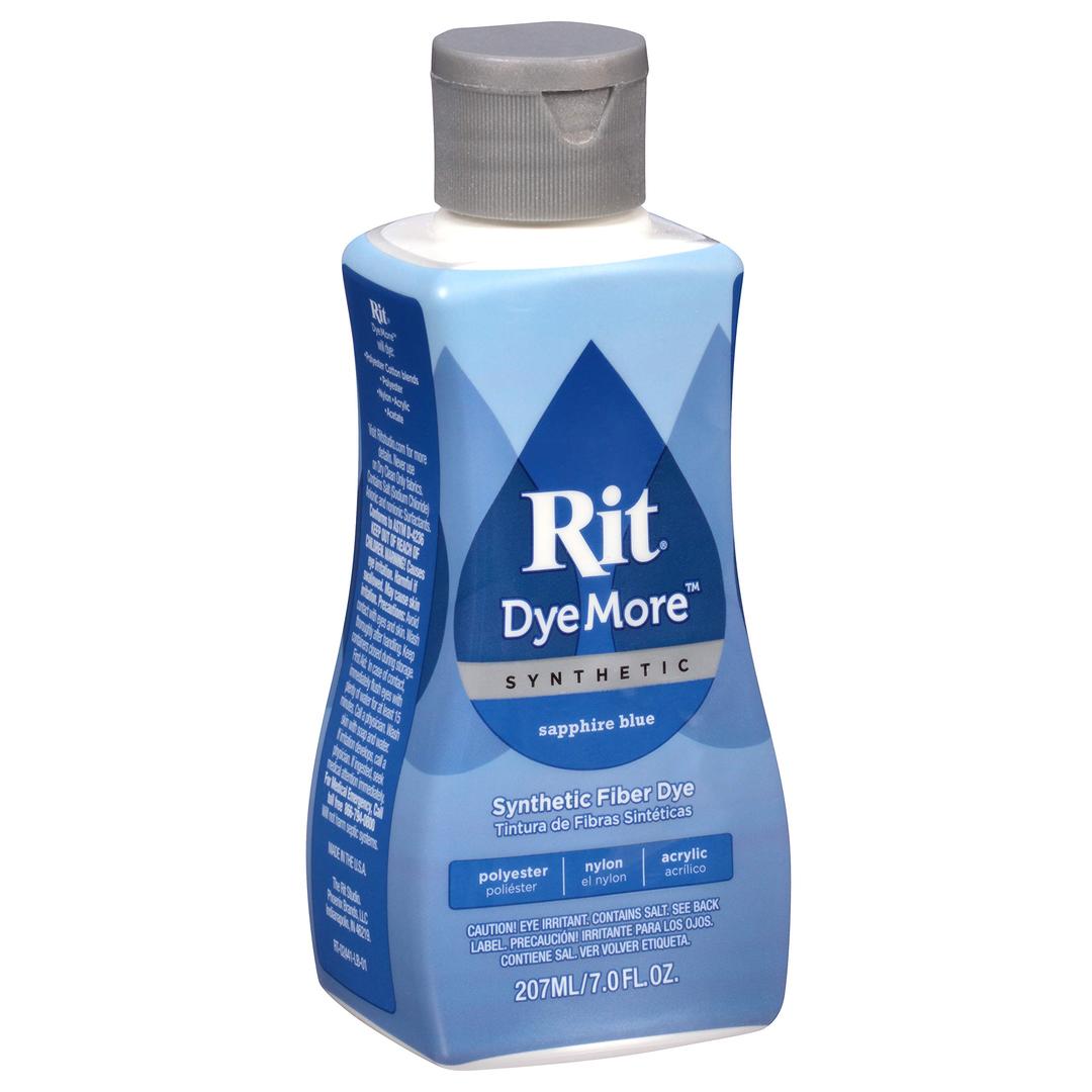 Rit DyeMore Liquid Fabric Dye for Synthetic Fabrics 207ml - 13 Colours (Sapphire Blue)