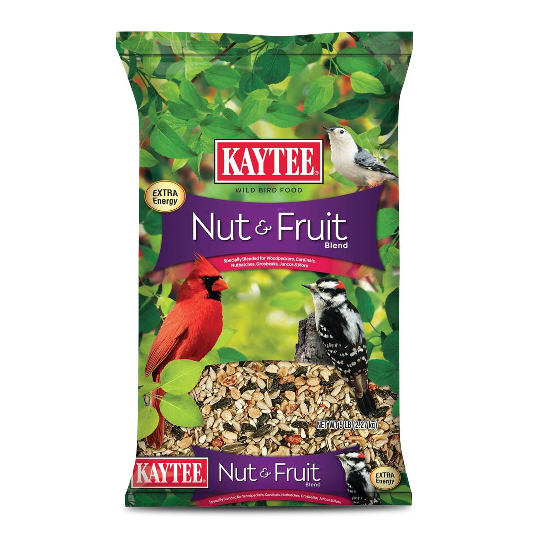 Kaytee Nut and Fruit Blend, Premium Wild Bird Food, Specially Blended for Colorful Songbirds