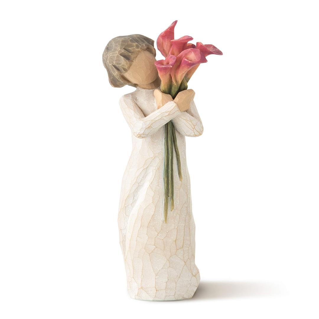 Willow Tree Bloom, Like Our Friendship, Vibrant and Ever-Constant, A Gift to Celebrate Friendships, or for Those Who Love Flowers, Sculpted Hand-Painted Figure