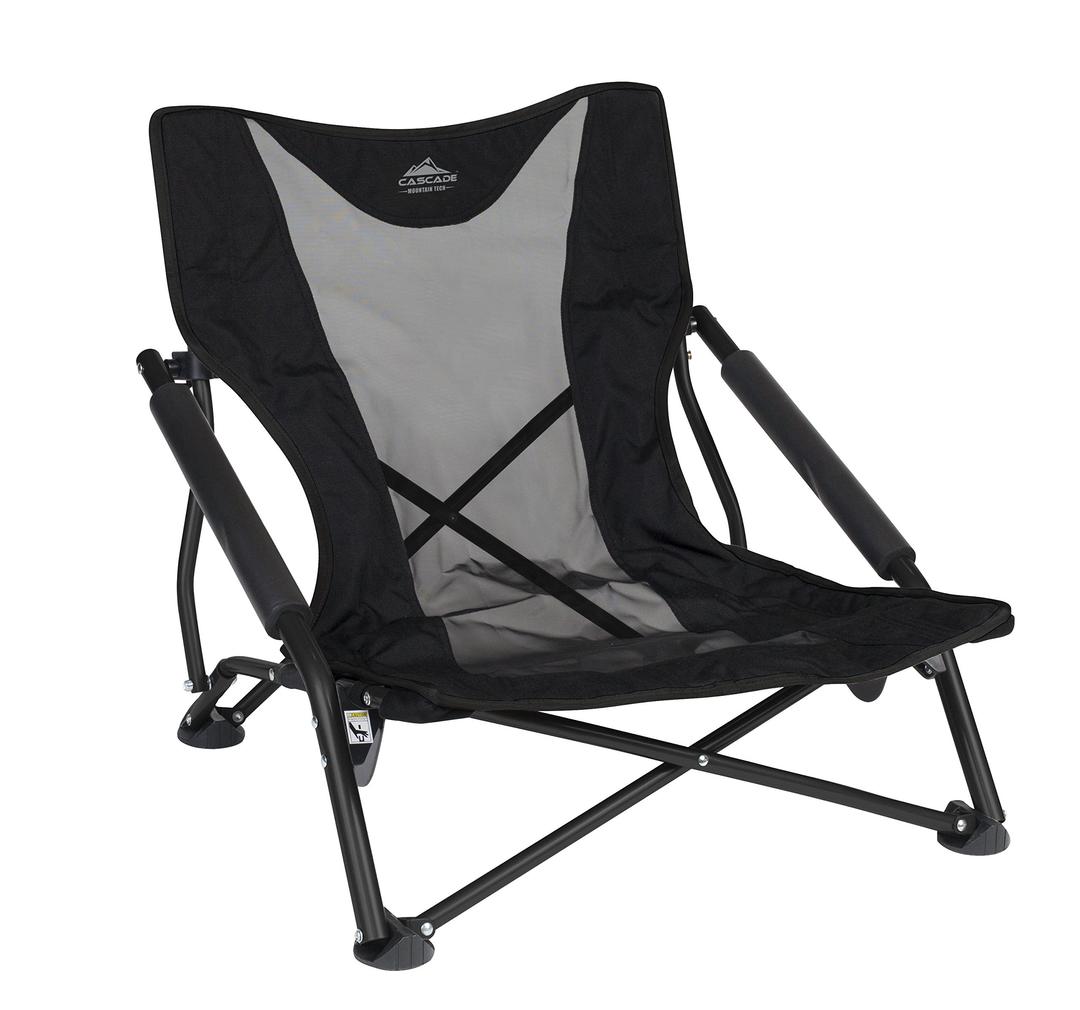 Cascade Mountain Tech Folding Camp Chair for Camping, Beach, Picnic, Barbqeues, Sporting Events with Carry Bag