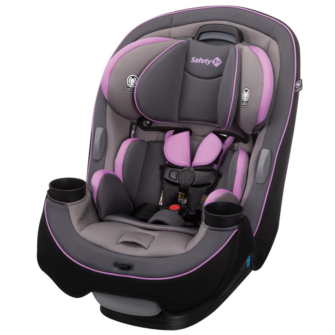 Safety 1st Grow and Go All-in-One Convertible Car Seat, Rear Facing Car Seat 5-40 lbs, Forward Facing Car 30–65 lbs, High Back Booster Seat 40-100 lbs, Purple Haze