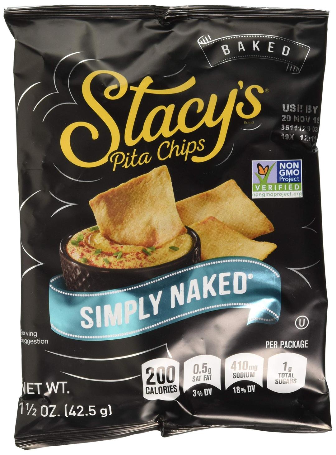 Stacy's Pita Chips, Simply Naked, 1.5-Ounce Bags (Pack of 24) (Value Bulk Multi-Pack)