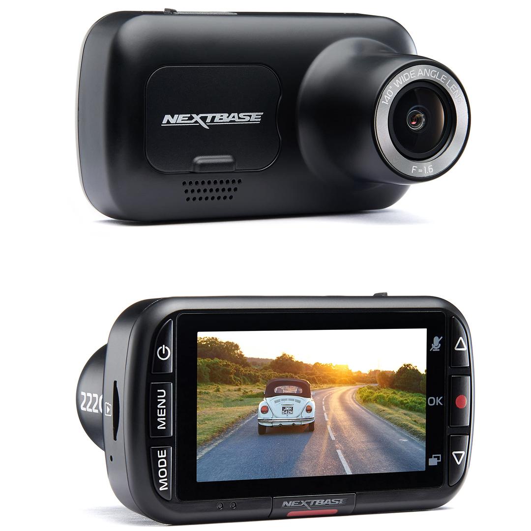 Nextbase222G 1080p HD Dash Cam - in Car Camera with Parking Mode, Night Vision, Automatic Loop Recording and Shock Sensor File Protection