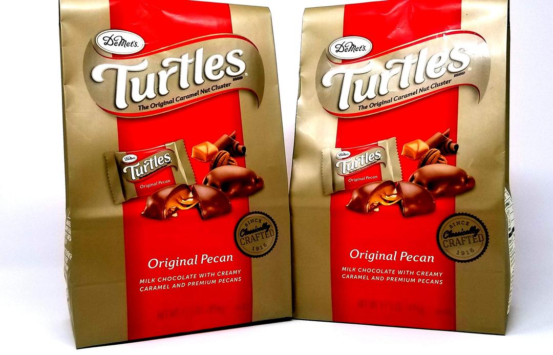 Demet's Original Turtles - Pecan, Chocolate, and Caramel 35 oz Value Pack (2 x 17.5 oz Bags) (2 Pack)