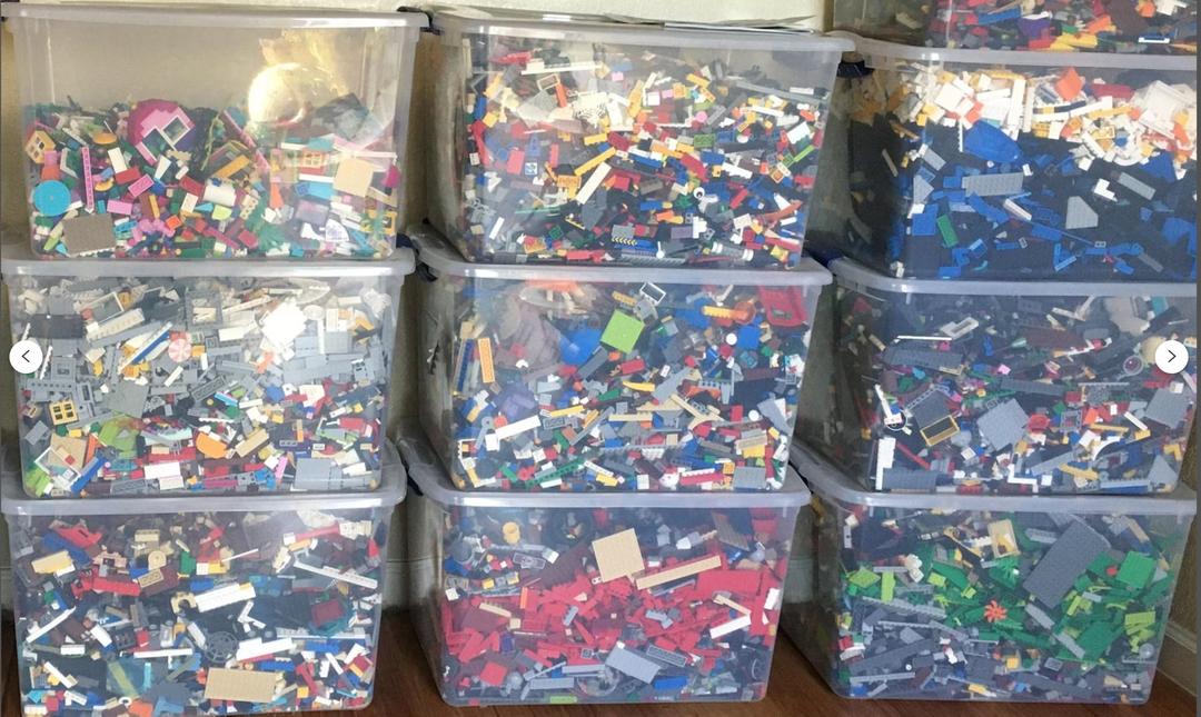 Lego 4 Pounds Bulk Lot! Random Parts, Pieces & Bricks, 500 pcs