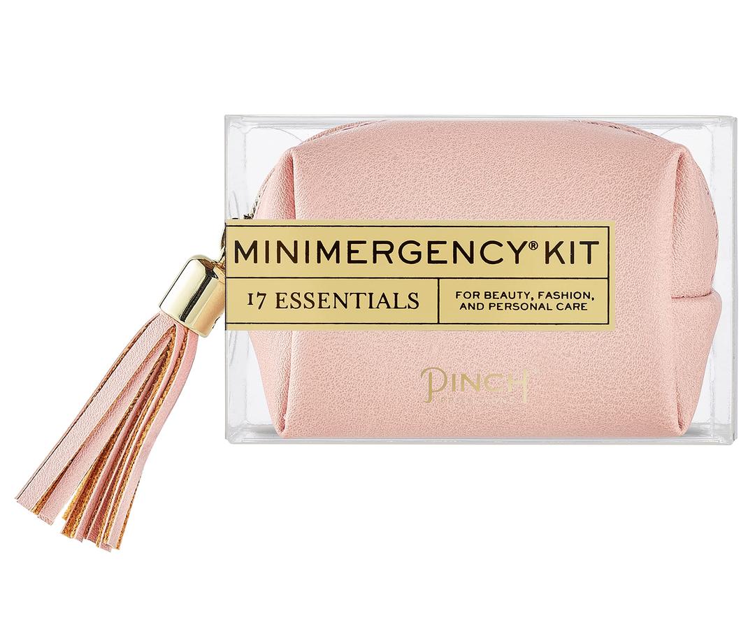 Pinch Provisions Vegan Blush Minimergency Kit, includes 17 Travel-Sized Cosmetic Essentials, Convenient for Purses, Emergency Beauty Accessories, Gifts for Holiday’s & Birthday’s