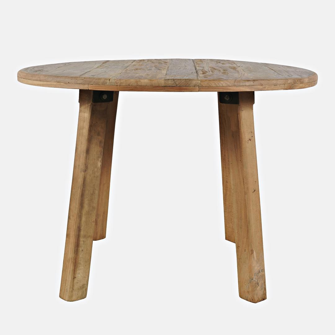 Jofran Reclamation 42" Rustic Reclaimed Solid Wood Round Dining Table