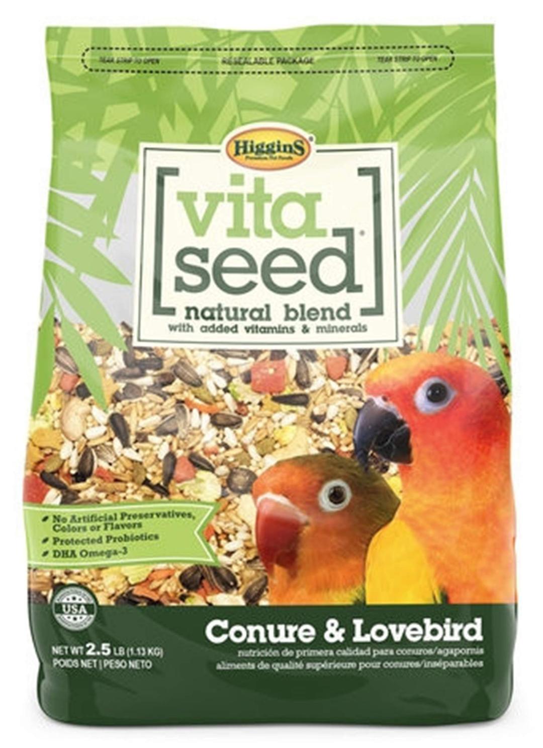 Vita Seed Conure And Lovebird Food Bag 2.5 Lb.