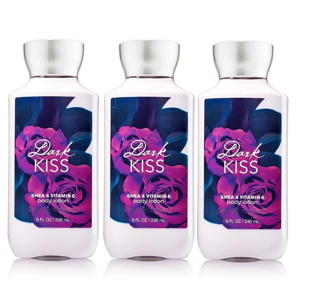 Bath & Body Works Signature Collection Body Lotion Dark Kiss, 8 Fl Oz (Pack of 3)