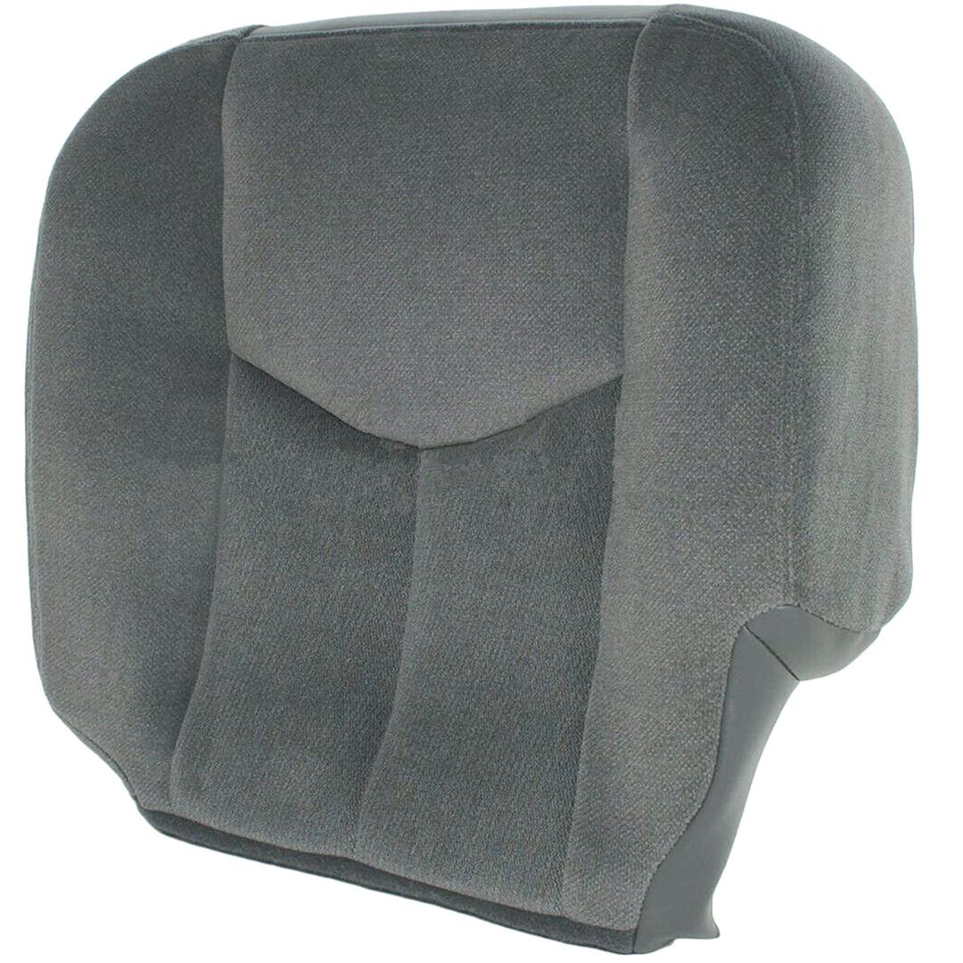 Automotive Seat Cover Driver Side Bottom Cloth Seat Cover Gray for 2003-2007 GMC Sierra 1500 2500 3500 1500HD 2500HD SLE SLT