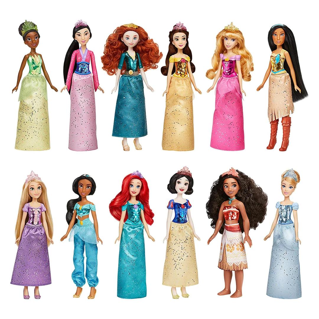 Disney PrincessRoyal Collection, 12 Royal Shimmer Fashion Dolls with Skirts and Accessories, Toy for Girls 3 Years Old and Up (Amazon Exclusive)