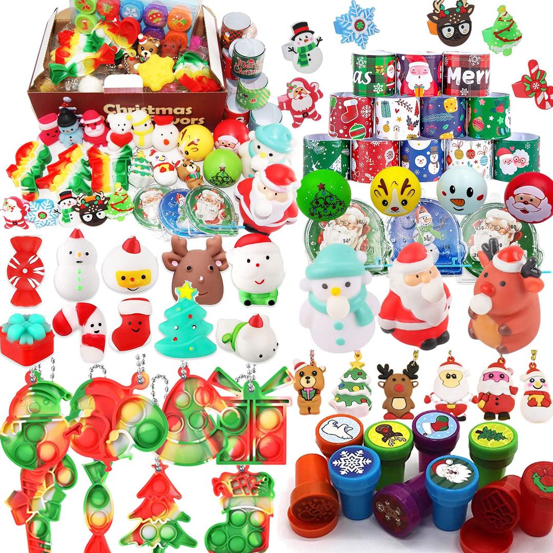 95PC Premium Christmas Party Favors for Kids,Assortment Toys Stocking Stuffers Bulk,Goodie Bag Stuffers,Classroom Gifts,Christmas Prizes,Prize Box Filler,Carnival Prizes