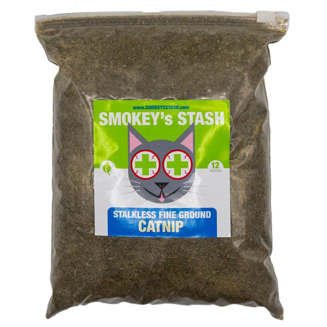 Catnip Stalkless Dried Ground Premium Bulk 12 Ounce Bag Strong Cat nip for Cats