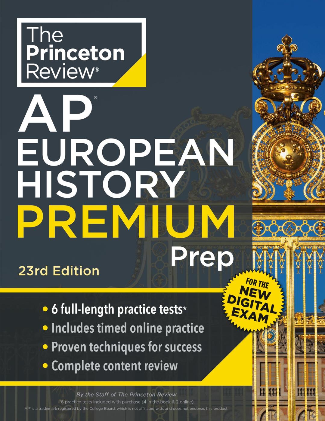 Princeton Review AP European History Premium Prep, 23rd Edition: 6 Practice Tests + Digital Practice Online + Content Review (College Test Preparation)