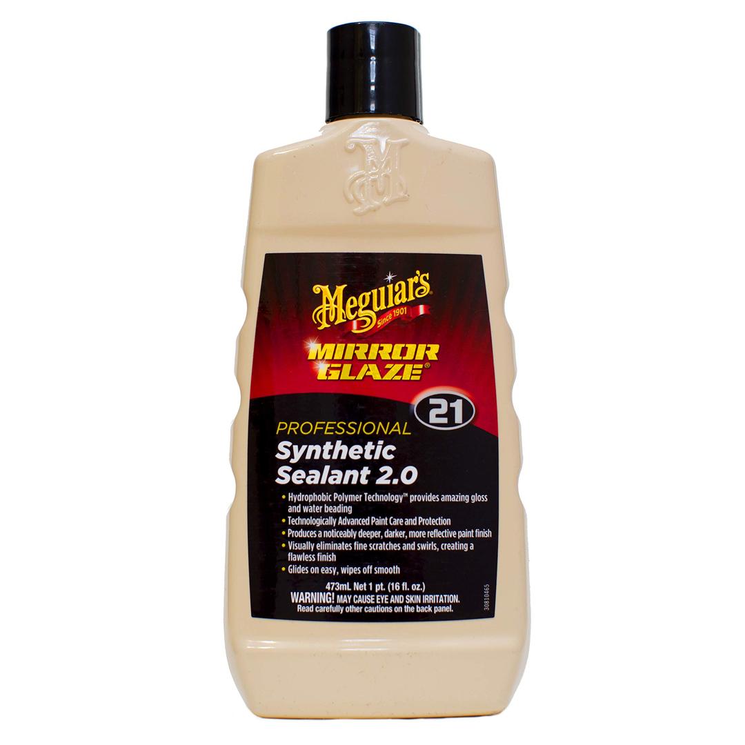 Meguiar's Professional Synthetic Sealant 2.0 M2116 - Premium Synthetic Car Paint Sealant, Long-Lasting Protection, Additional Gloss and Hydrophobic Properties for High Water Beading, 16 Oz Liquid