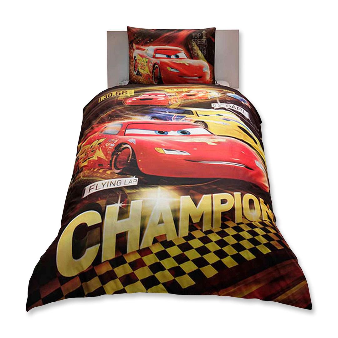 Disney Cars Champion Ranforce Duvet Quilt Cover Set Licenced Product