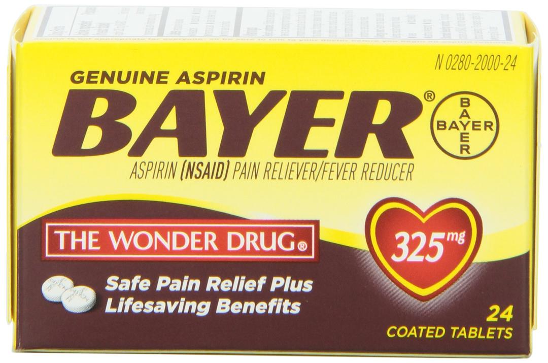 BayerGenuine Aspirin Tablets, 325 mg, 24 count (Pack of 6)