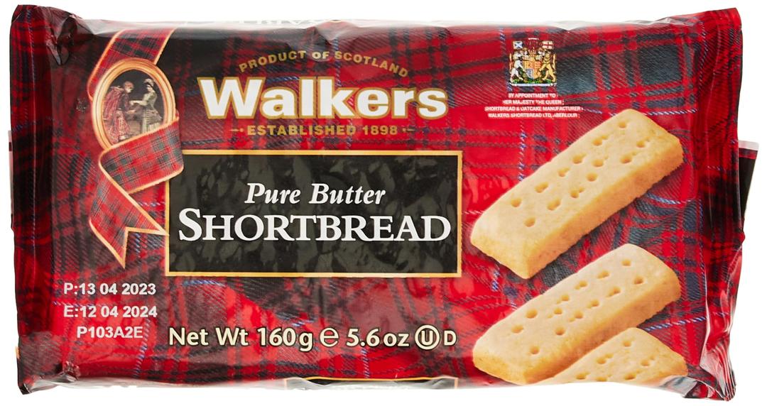 WalkersPure Butter Shortbread Fingers Cello Pack 160G