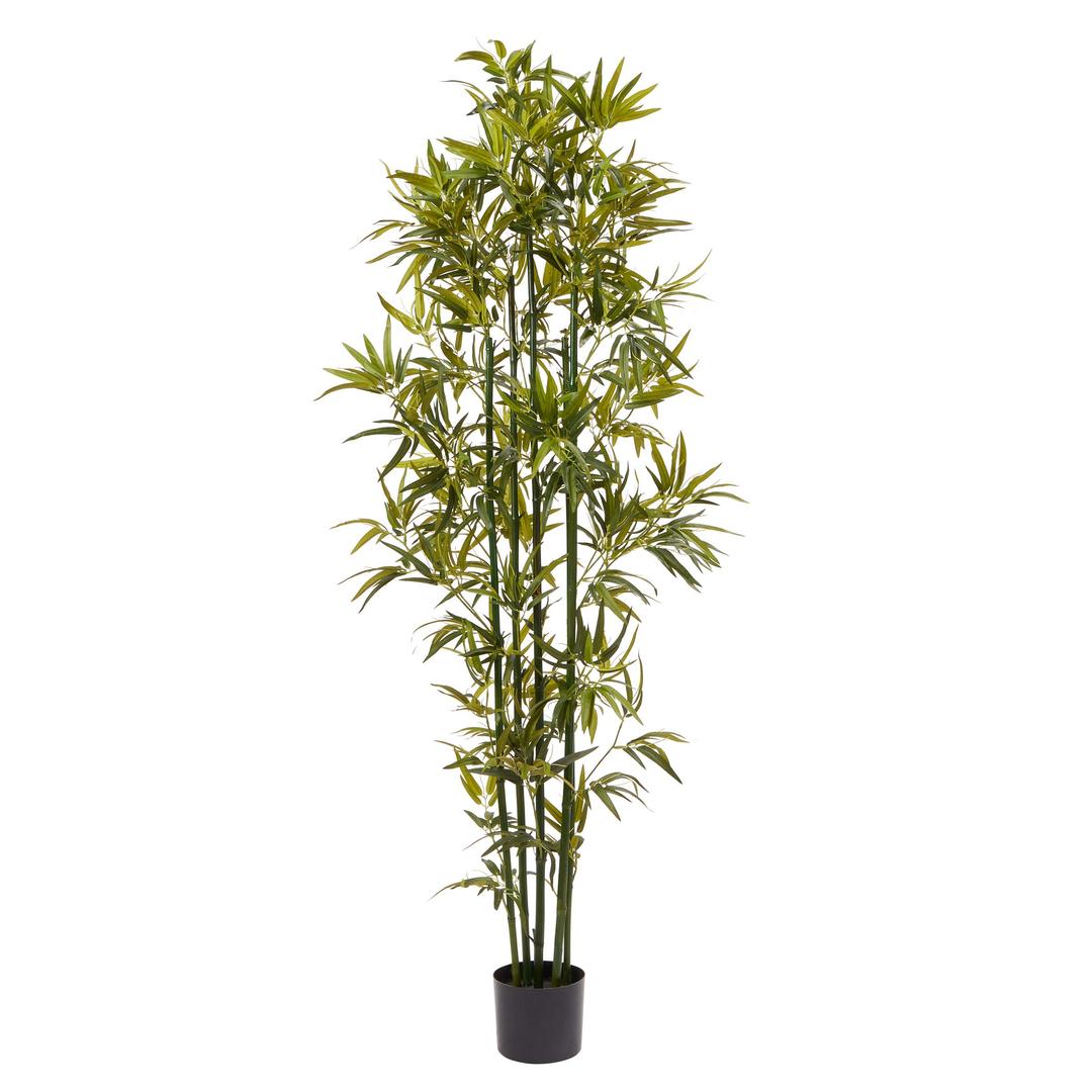 Artificial Bamboo Tree - 6FT Fake Plant with Adjustable Leaves and Pot - Faux Plants Indoor for Home, Restaurant, or Office Décor by Pure Garden