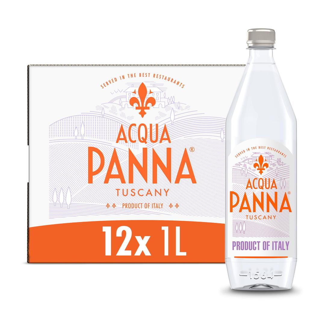 Acqua PannaNatural Spring Water, 33.8 Fl Oz (Pack of 12)