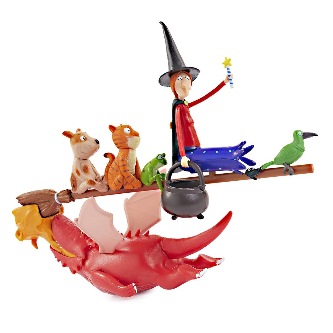 WOW! STUFF The Room On The Broom Story Time Set | Collectable Articulated Character Action Figures | Official Toys and Gifts from The Julia Donaldson and Axel Scheffler Books and Films