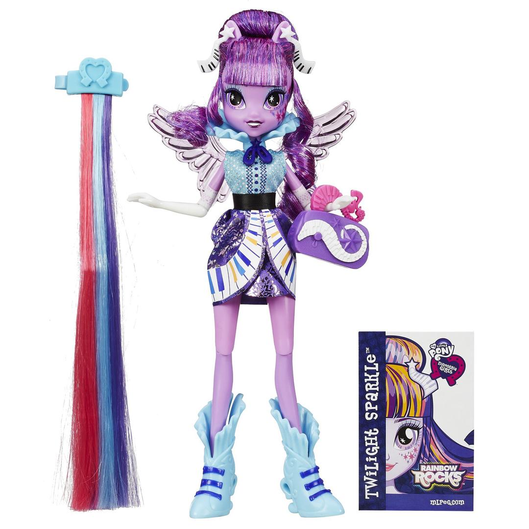 My Little Pony Equestria Girls Rainbow Rocks Twilight Sparkle Rockin' Hairstyle Doll