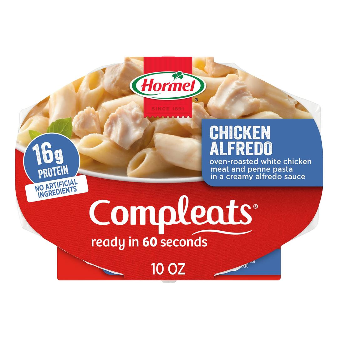 HORMEL COMPLEATS Chicken Alfredo Microwave Tray, 10 oz. (6 Pack)