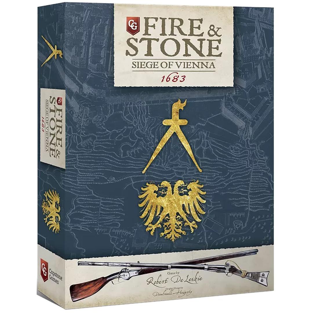 Capstone Games Fire & Stone: Siege of Vienna 1683 - Historical Board Game, Ages 14+, 2 Players, 60 Min