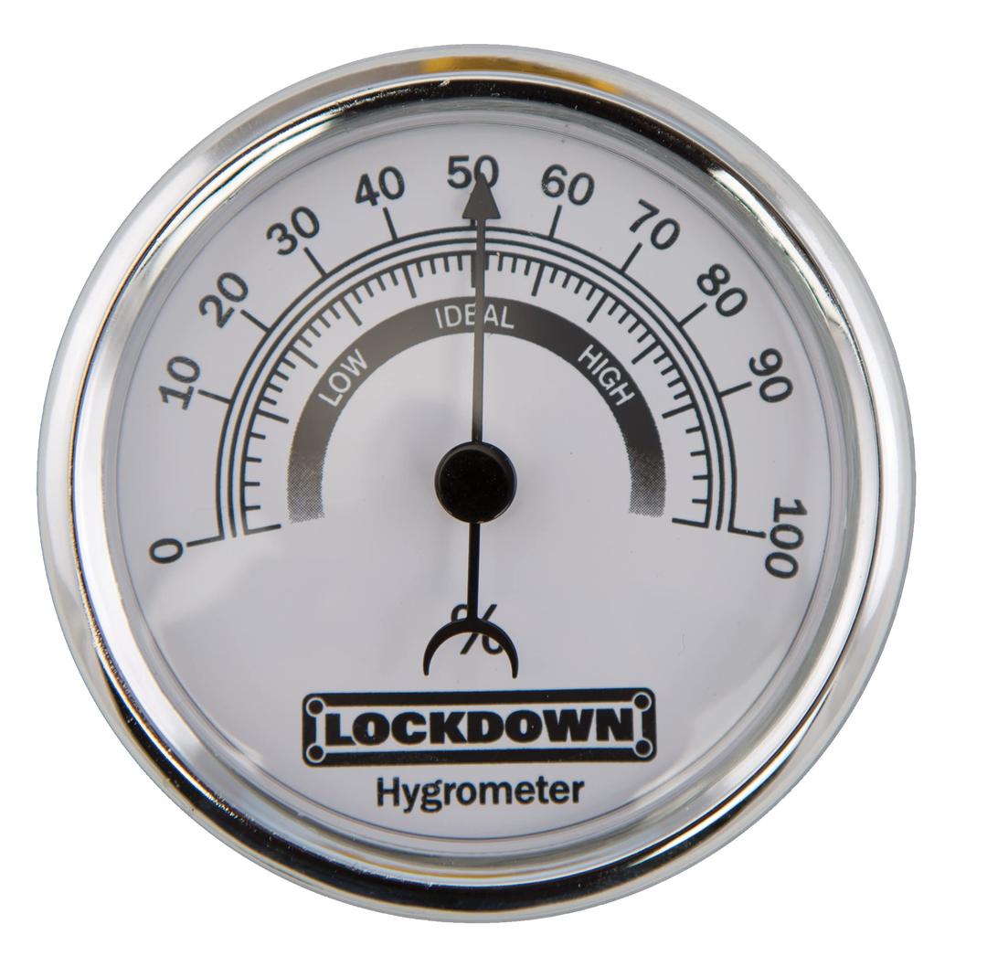 Lockdown Vault Hygrometer for Monitoring Humidity and Moisture Control in Gun Vault, Safe, Storage