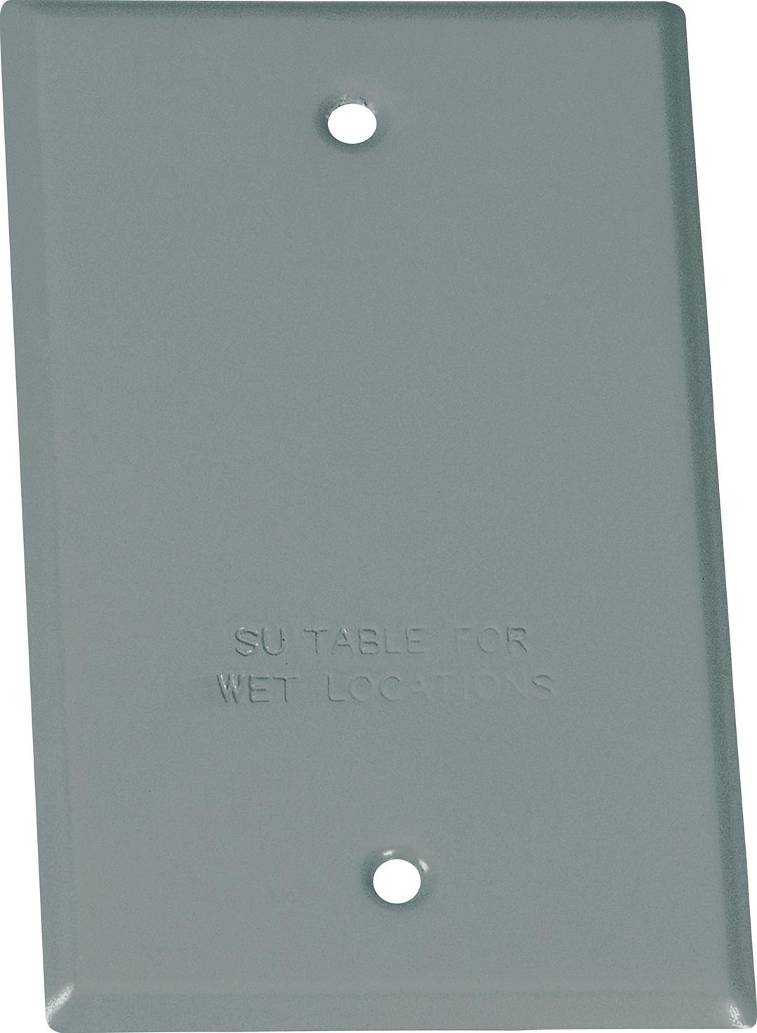 Sigma Engineered Solutions, Gray 14240 1-Gang Rectangular Stamped Weatherproof Cover, 1 Count (Pack of 1)