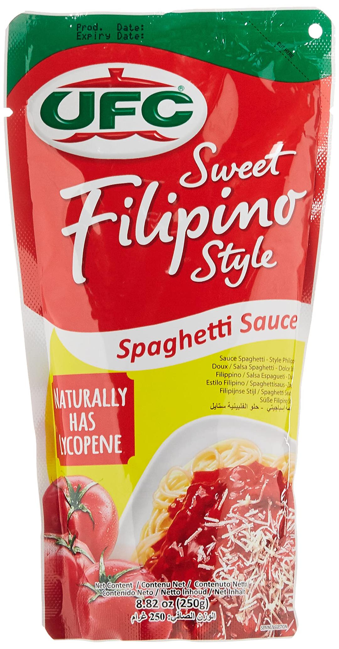 Ufc Spaghetti Sauce Sweet Filipino Style 250 Gm