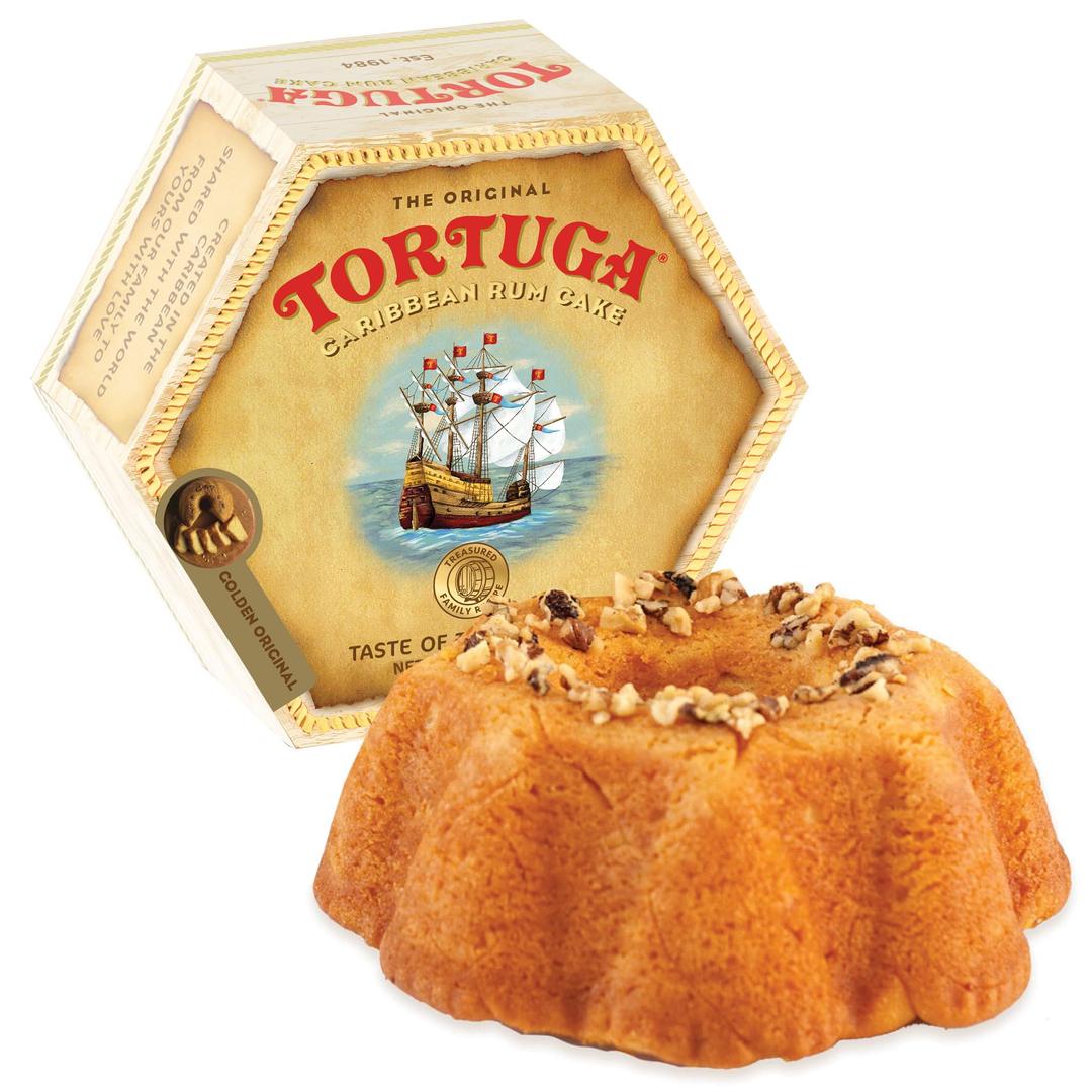 TORTUGA Caribbean Original Rum Cake with Walnuts - 16 oz Rum Cake - The Perfect Premium Gourmet Gift for Gift Baskets, Parties, Holidays, and Birthdays - Great Cakes for Delivery