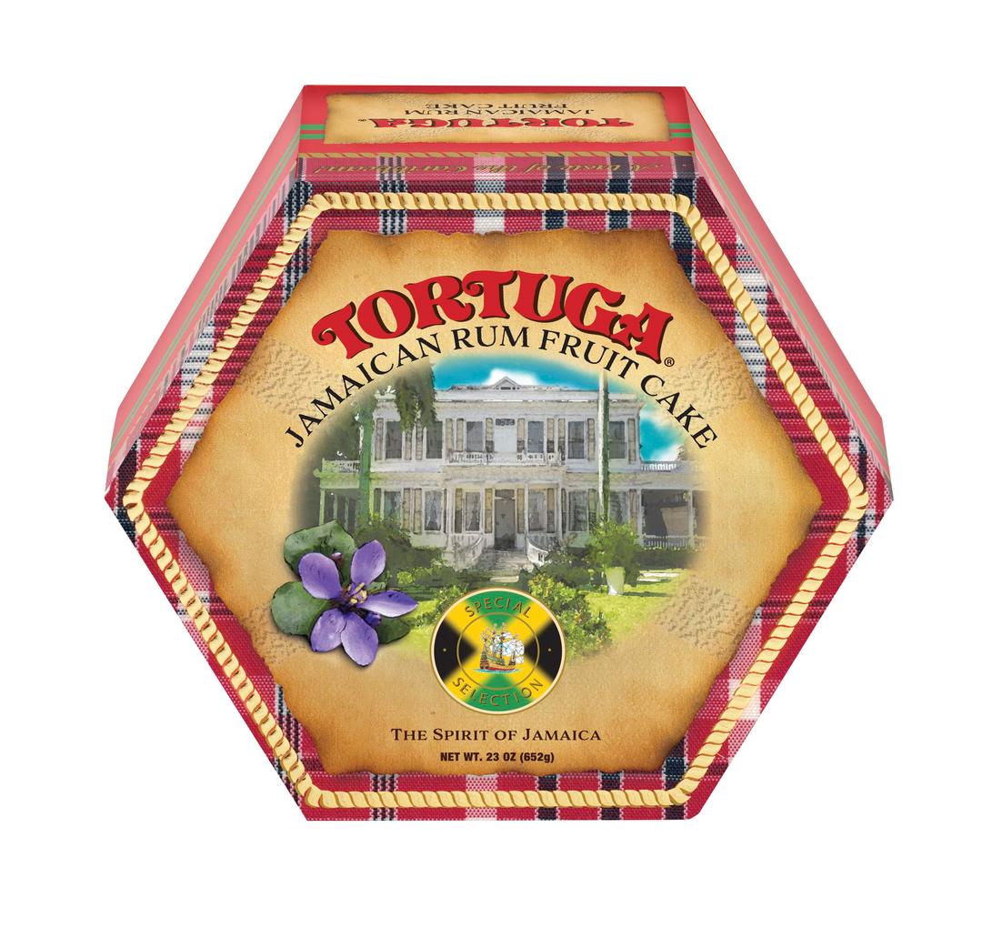 Tortuga Jamaican Christmas Fruit Cake - 23oz - An Exquisite Fruit Cake With Rum For Stocking Stuffers, Gift Baskets - Gourmet Rum Cakes Tortuga - Fruit Cakes for Christmas