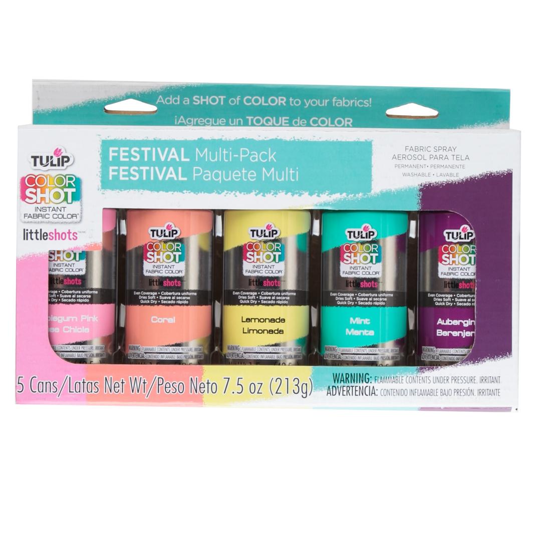 TULIP35029 ColorShot Instant Fabric Color Festival, 7.5 Ounce (Pack of 5), Teal